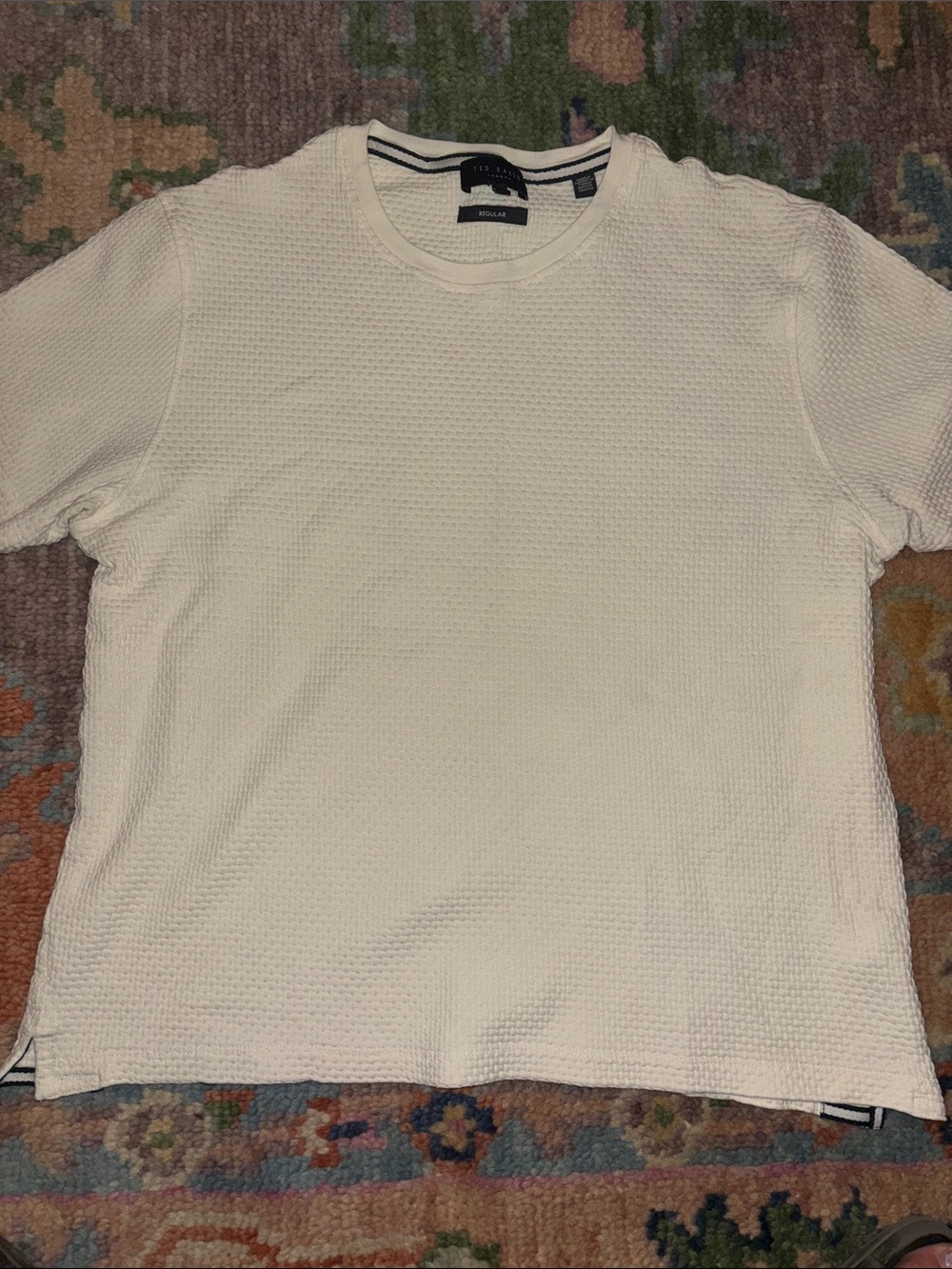 Ted Baker | Curlys Textured Short Sleeve Shirt | Size 4